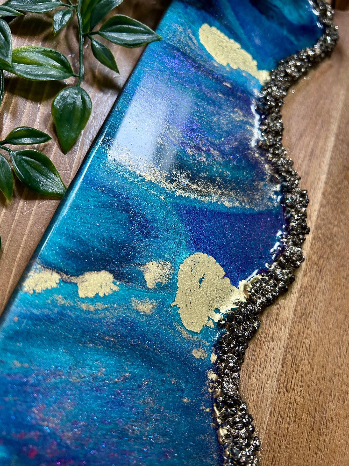 Resin Art Acacia Wood Serving Board