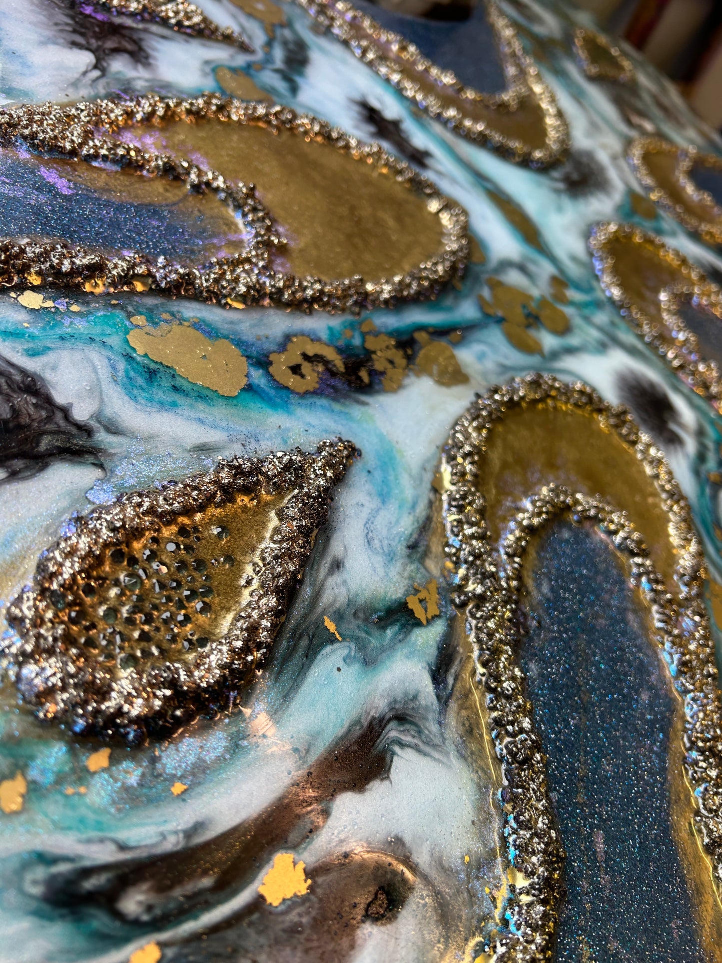 AZURIA - Resin and Ink Original Artwork