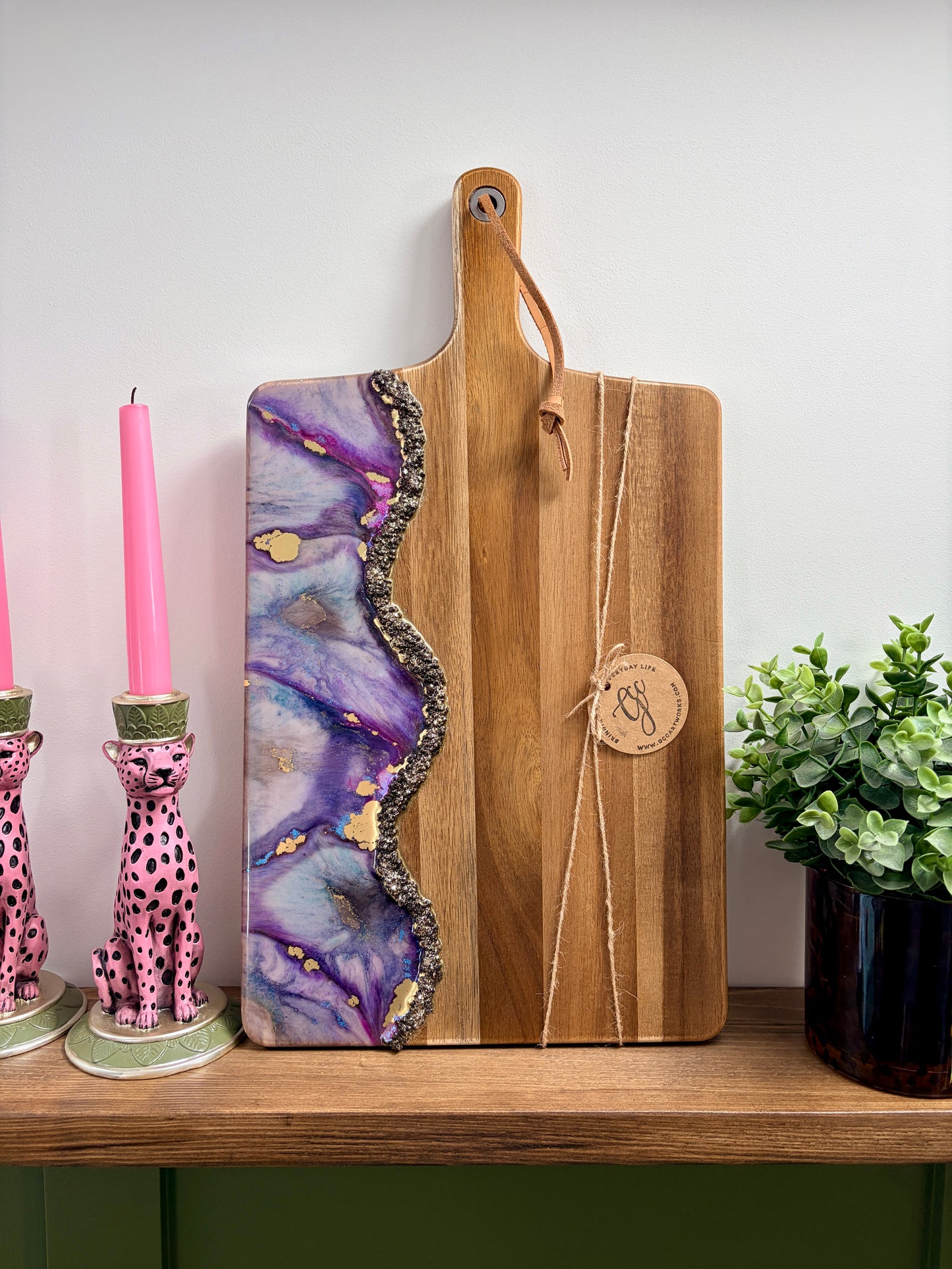 Resin Art Acacia Wood Serving Board