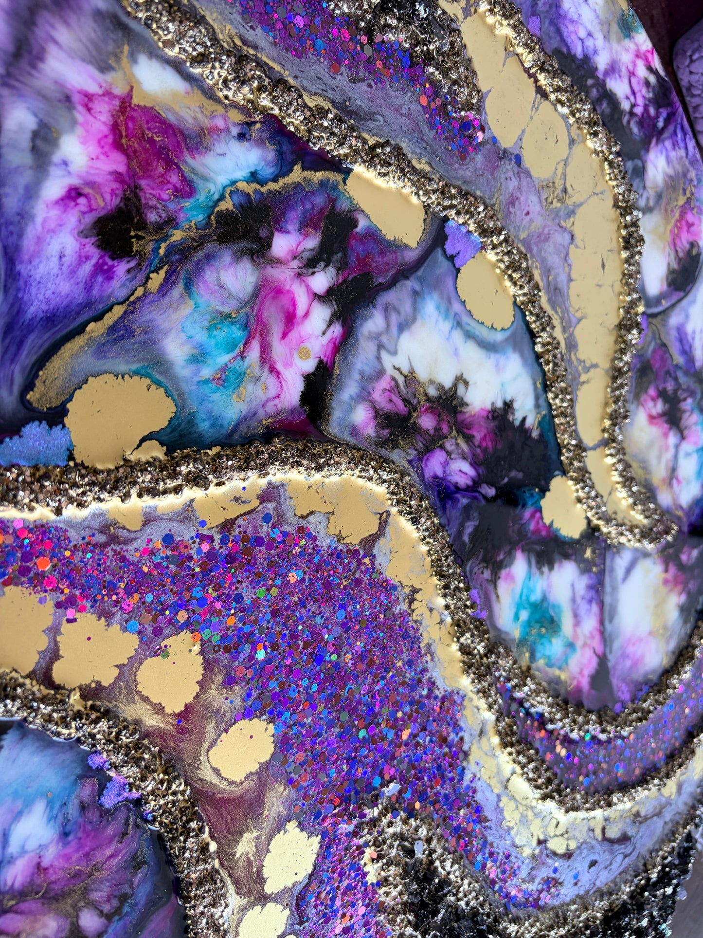 DISCO - Maximalist Resin and Ink Original Artwork