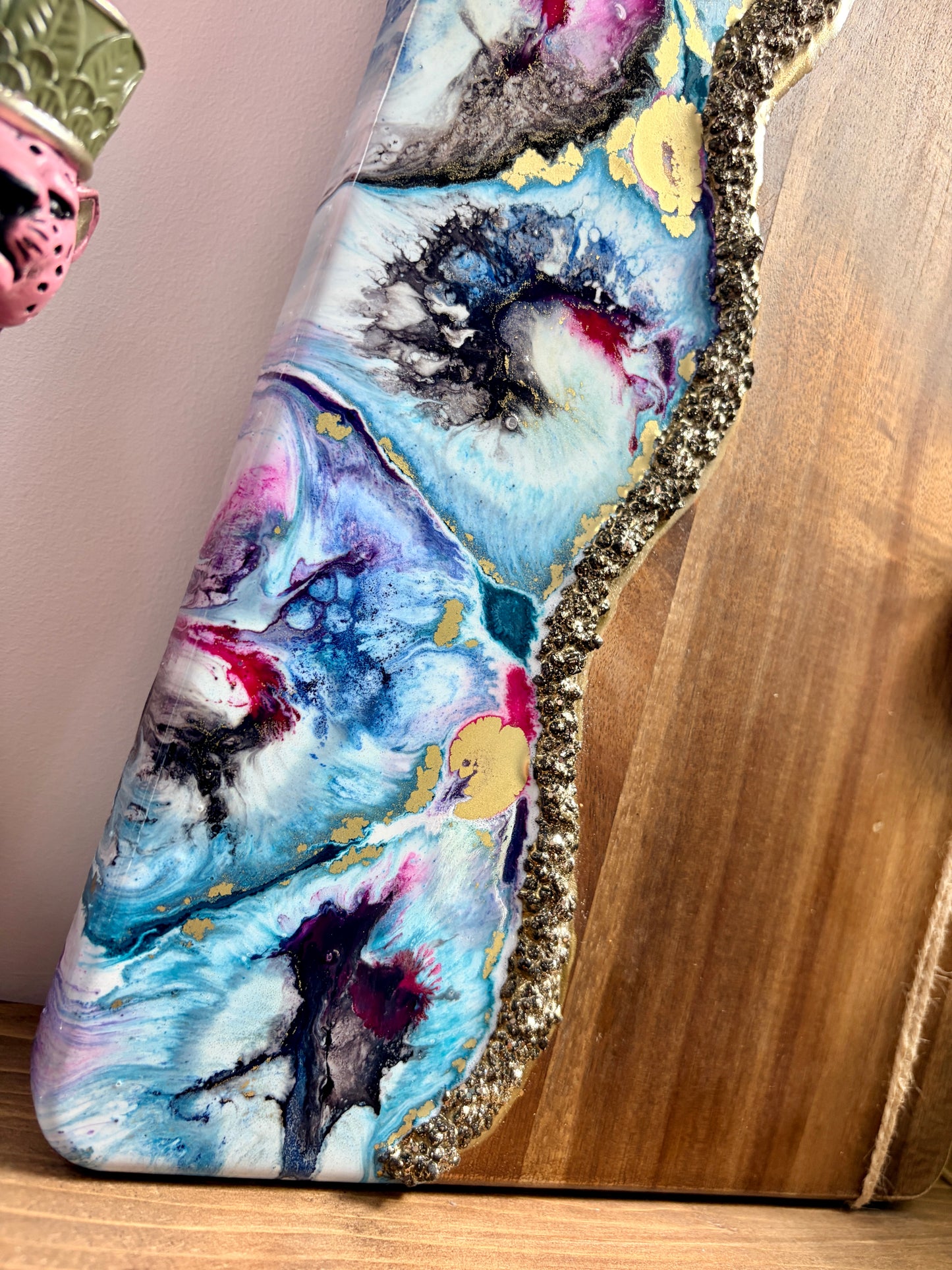 Resin Art Acacia Wood Serving Board