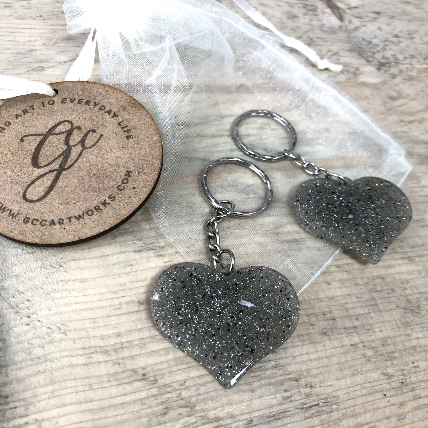 Memorial Ashes Preserved in Resin Keyring