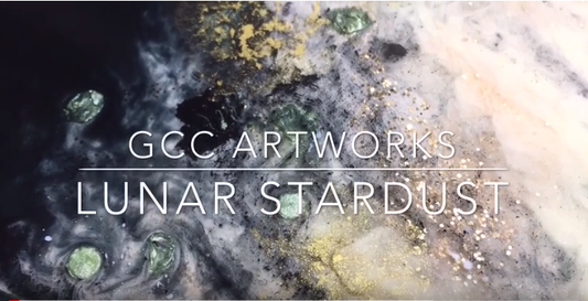LUNAR STARDUST - Resin and Acrylic Ink