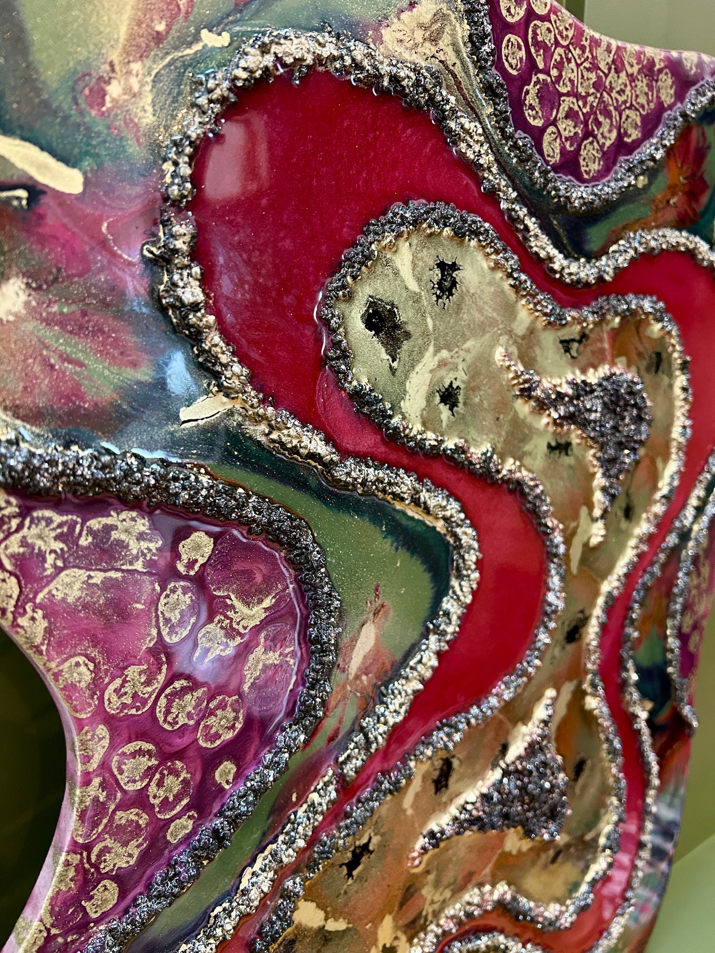 BOHEMIA - Resin and Alcohol Ink Original Abstract Artwork