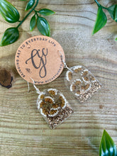 Resin Arch Earrings - Flower Filled