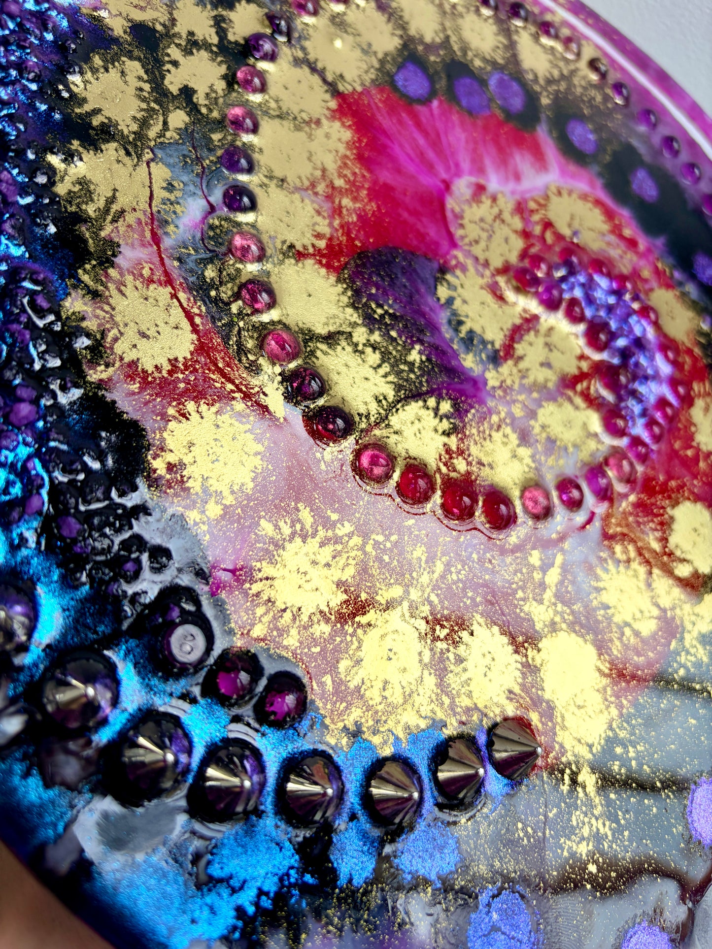 AVRIL - Resin and Ink Original Hanging Artwork
