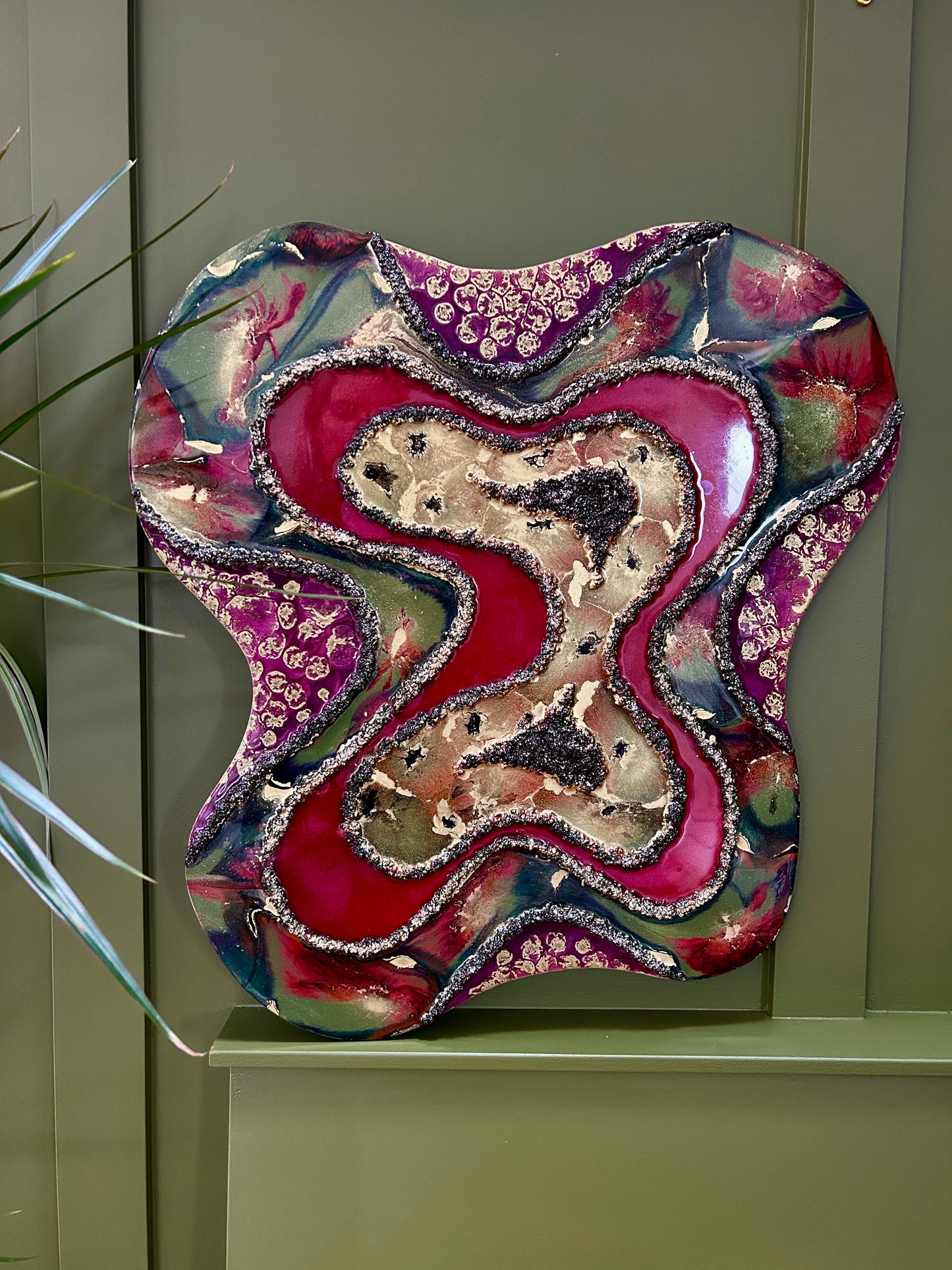 BOHEMIA - Resin and Alcohol Ink Original Abstract Artwork