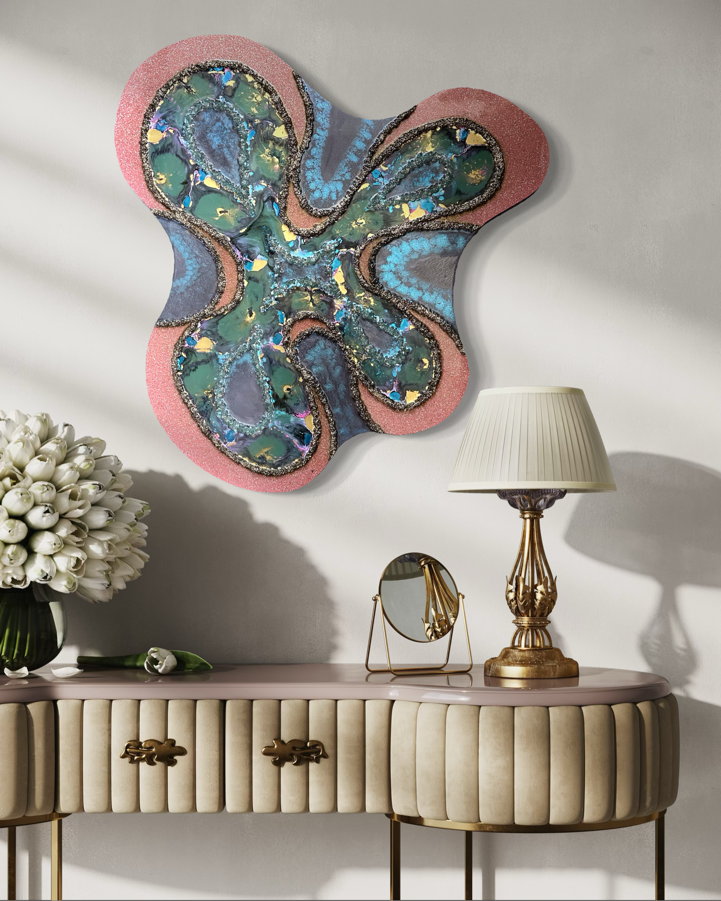 CELESTIA - Resin and Ink Original Artwork