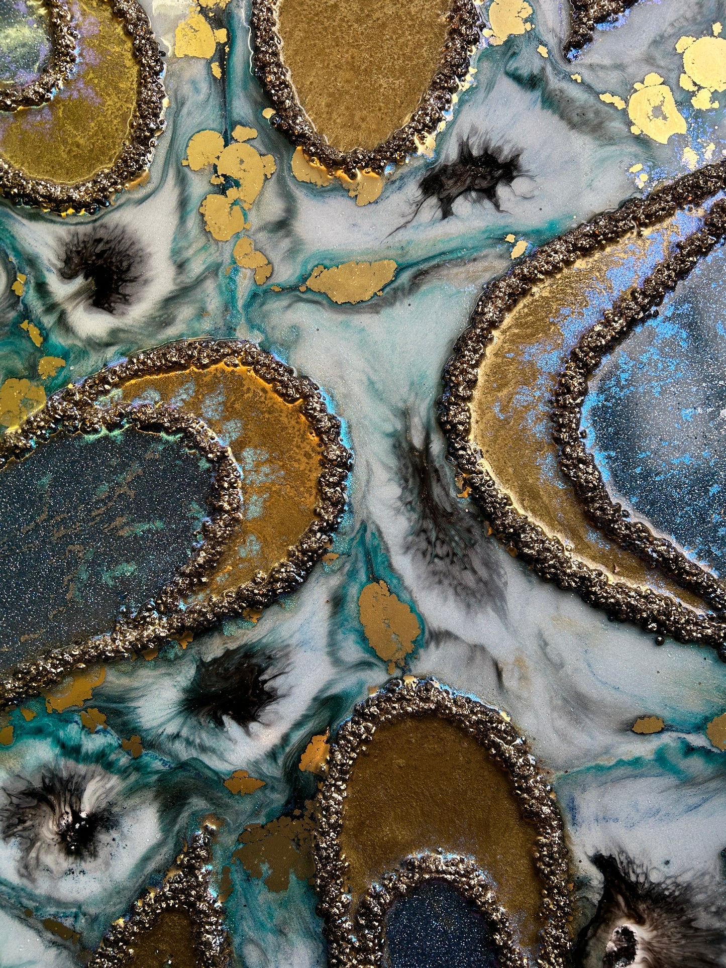 AZURIA - Resin and Ink Original Artwork