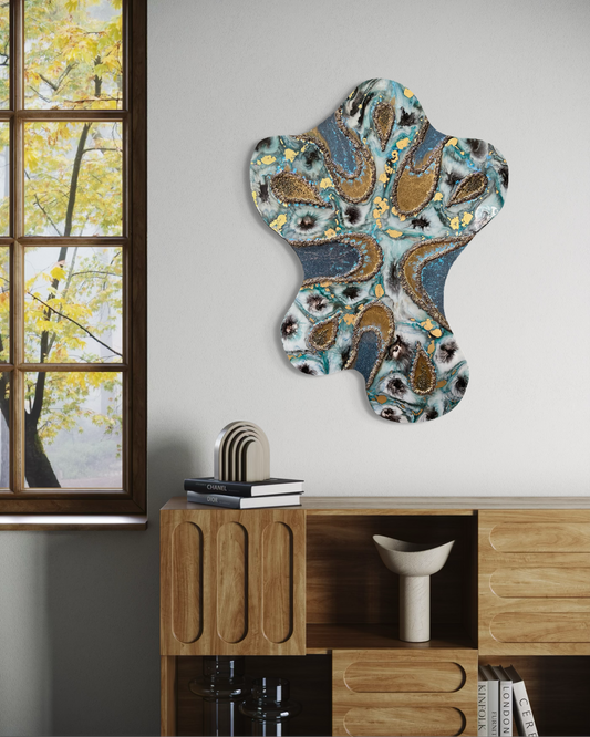 AZURIA - Resin and Ink Original Artwork