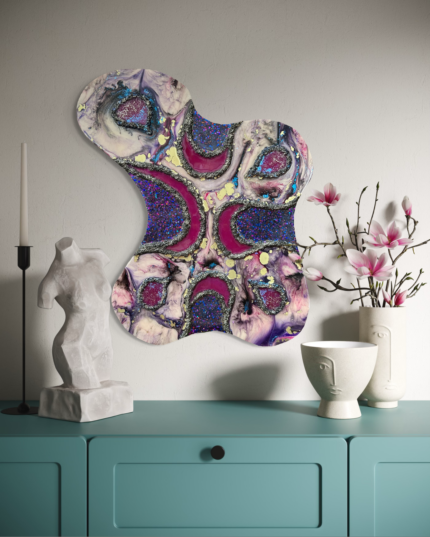 SERAPHIA - Resin and Ink Original Artwork