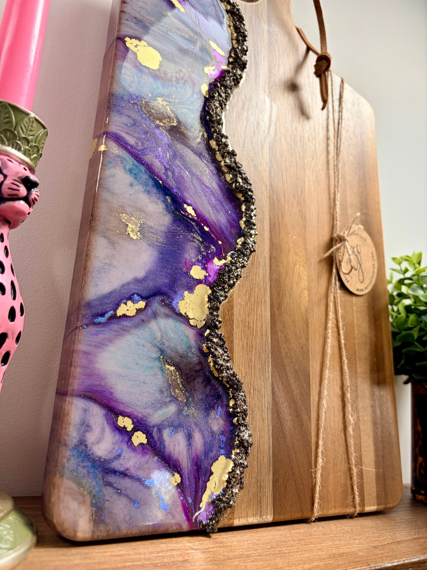Resin Art Acacia Wood Serving Board