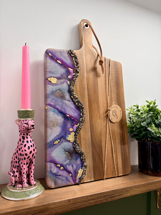 Resin Art Acacia Wood Serving Board