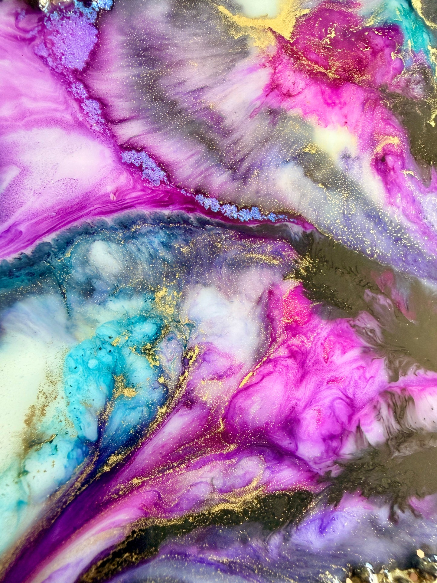 DISCO - Maximalist Resin and Ink Original Artwork