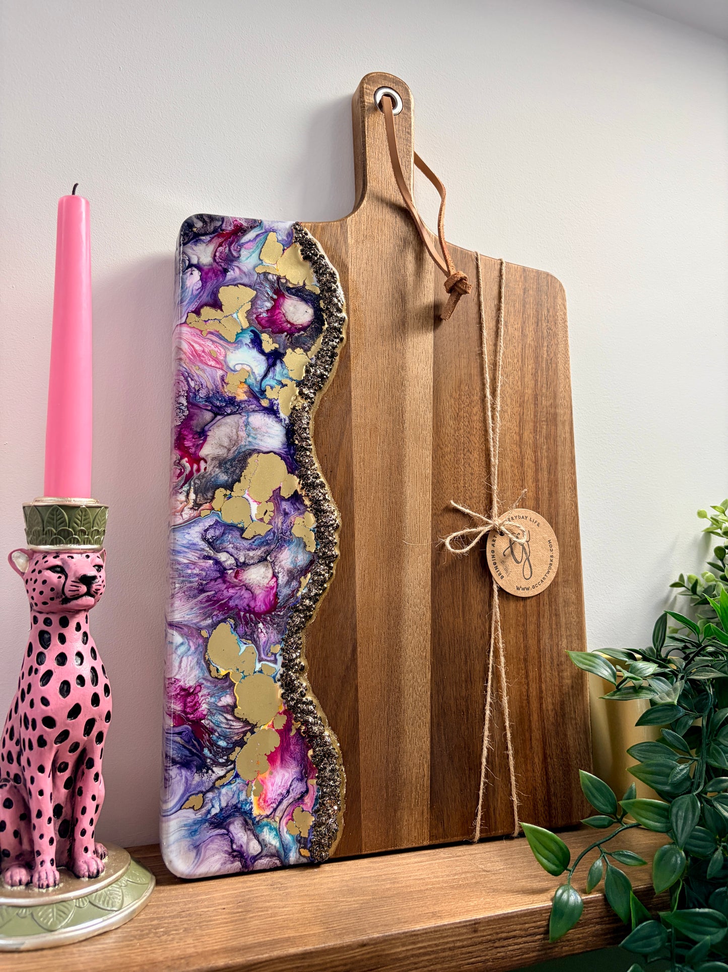 Resin Art Acacia Wood Serving Board