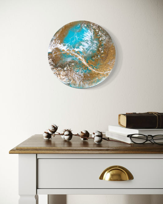 SEASTORM - Resin and Ink Original Hanging Artwork