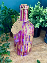 Alcohol Ink Light Up Bottle - Pink and Gold